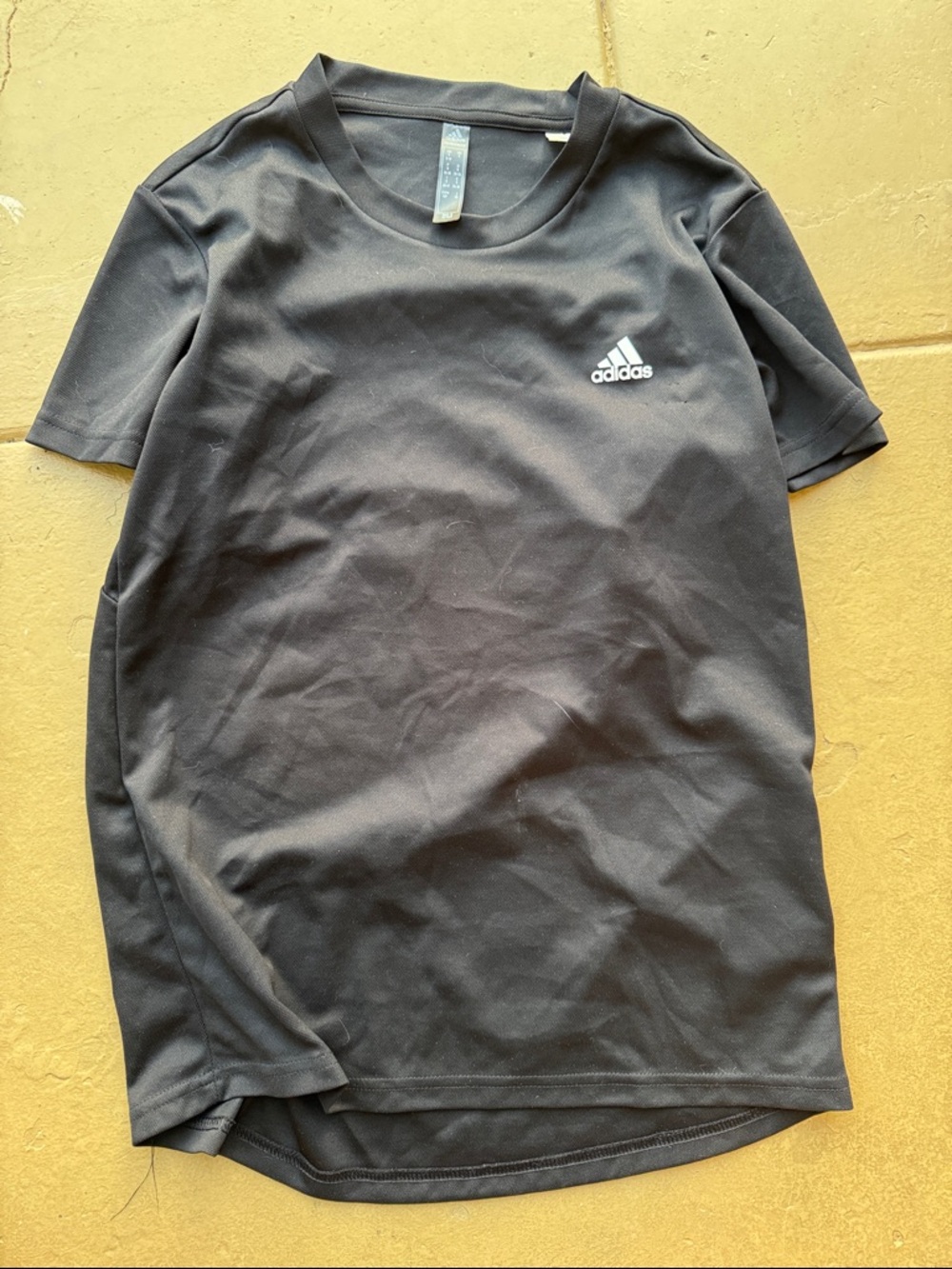 adidas Black Short-Sleeve Athletic Tee